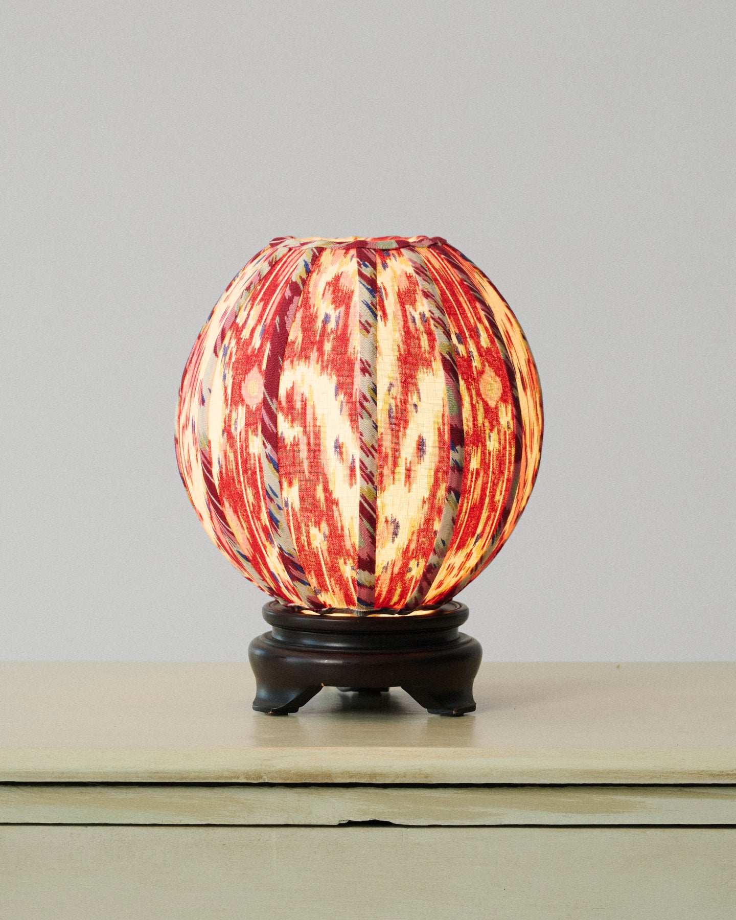 Ikat Globe Lamp