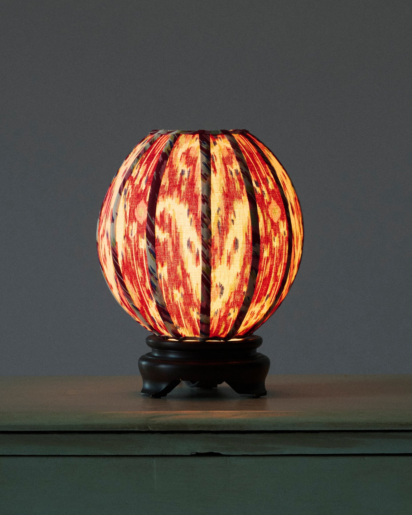 Ikat Globe Lamp