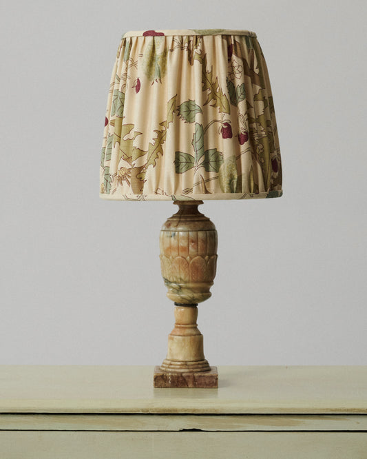 Alabaster Lamp with Robert Kime Shade